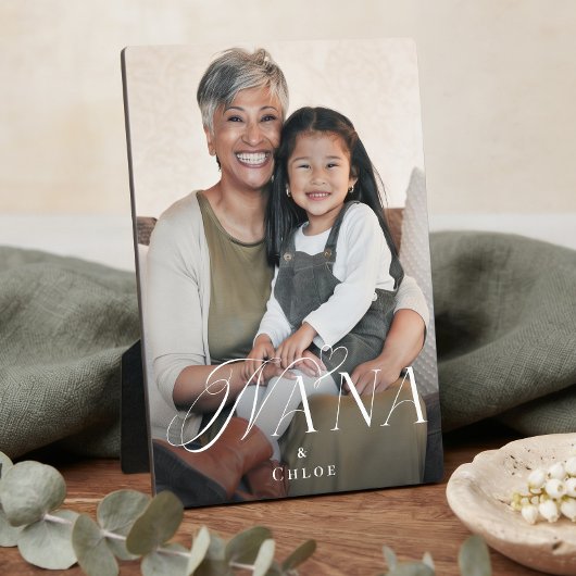 Liefdevolle Nana Kleinkind Foto Geschenk Fotoplaat