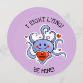 Liefdevolle Octopus Valentijn Kaarten (Voorkant / Achterkant)