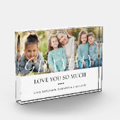 Liefdevolle Oma Kleinkinderen Foto Collage Aandenk (Links)