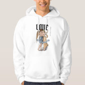 Liefdevolle Omhelzing – Illustratie van Romantisch Hoodie (Voorkant)