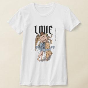 Liefdevolle omhelzing – Illustratie van romantisch T-shirt