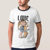Liefdevolle Omhelzing – Illustratie van Romantisch T-shirt (Voorkant)
