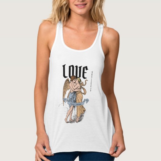Liefdevolle Omhelzing – Illustratie van Romantisch Tanktop (Voorkant)
