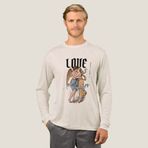 Liefdevolle Omhelzing – Illustratie van Romantisch Tri-Blend Shirt