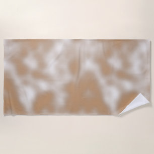 Liefdevolle Orangy Classic Shaded White Strandlaken