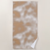Liefdevolle Orangy Classic Shaded White Strandlaken (Voorkant)