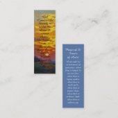 Liefdevolle Overleden Boek Merk Gebedskaart Contactkaartje (Voorkant / Achterkant)