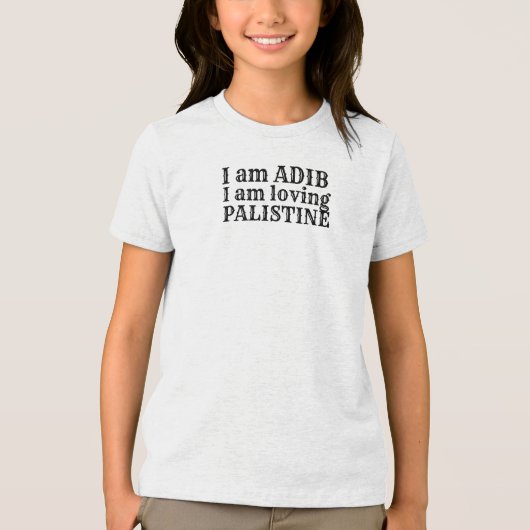 Liefdevolle Palestina Tri-Blend Shirt (Voorkant)