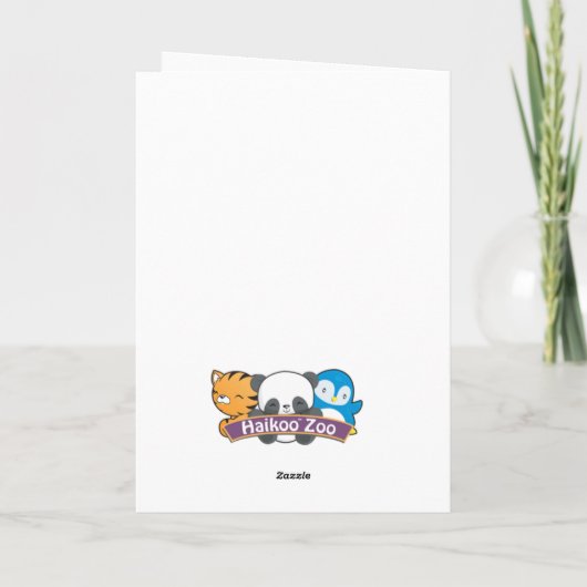 Liefdevolle Panda Wenskaart Kaart (Achterkant)