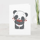Liefdevolle Panda Wenskaart Kaart (Voorkant)