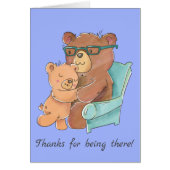 Liefdevolle Papa Beer met baby beer Vaderdag (Voorkant)