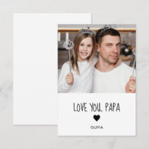 Liefdevolle papa fotocard