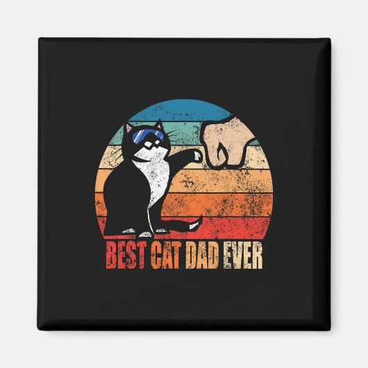 Liefdevolle papa vaders dag cadeau Mannen Geen Bes Magneet (Voorkant)