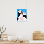 Liefdevolle Papegaaiduikers Poster (Keuken)