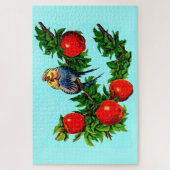 liefdevolle paraketten legpuzzel (Verticaal)