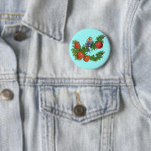 liefdevolle paraketten ronde button 5,7 cm (In situ)