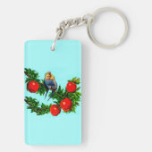 liefdevolle paraketten sleutelhanger (achterkant)