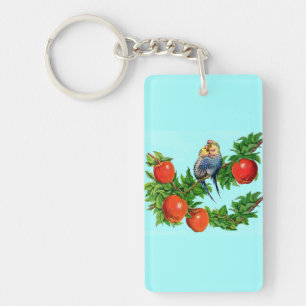 liefdevolle paraketten sleutelhanger