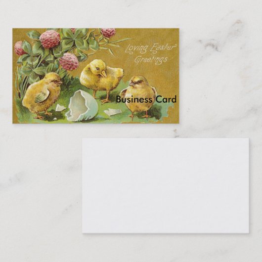 Liefdevolle Pasen Groeten Visitekaartje (Voorkant / Achterkant)
