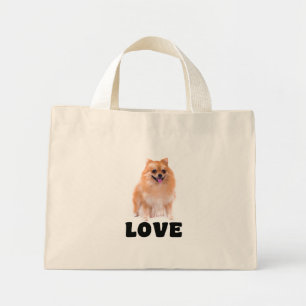 Liefdevolle Pomeranian Puppy Hond Tas