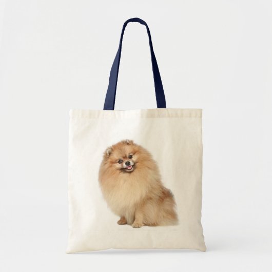 Liefdevolle Pomeranian Puppy Hond Tas (Voorkant)