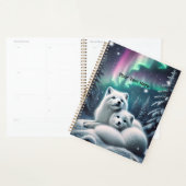 Liefdevolle poolvossen Noorderlicht Snowy Forest Planner (Display)