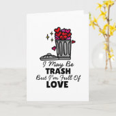 Liefdevolle prullen Cute grappige Valentijnsdag at Kaart (Gele Bloem)