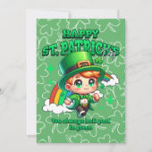 Liefdevolle Regenboog Gelukkige St. Patrick's Dag  Feestdagenkaart (Voorkant)