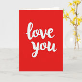 Liefdevolle Rode Glitter Textuurkaart Kaart (Gele Bloem)