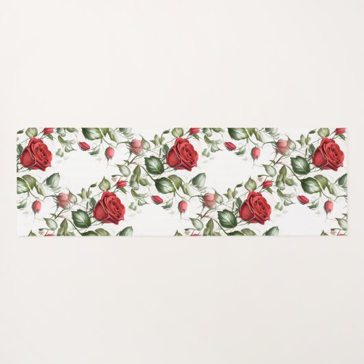 Liefdevolle rode rozen yogamat (Achterkant (horizontaal))