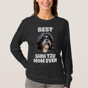 Liefdevolle Schattige Shih Tzu Dog Beste Mam Relax T-shirt