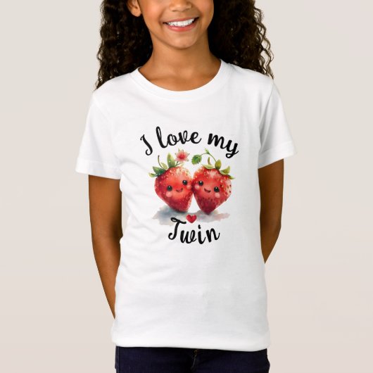 Liefdevolle tweeling t-shirt (Voorkant)