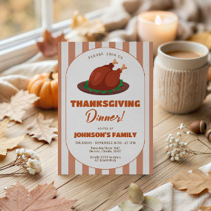 Liefdevolle uitnodiging voor Thanksgiving diner me
