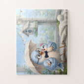 Liefdevolle Vader Vogel Legpuzzel (Verticaal)