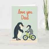 Liefdevolle Vaderdag Fietsen Kaart (Voorkant)