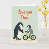 Liefdevolle Vaderdag Fietsen Kaart (Gele Bloem)