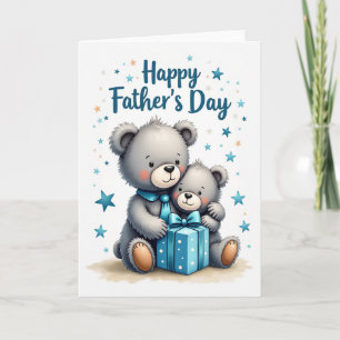 Liefdevolle Vaderdag Knuffelkaart Kaart