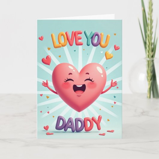 Liefdevolle Vaderdag Zonnen Card Kaart (Voorkant)