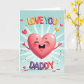 Liefdevolle Vaderdag Zonnen Card Kaart (Gele Bloem)