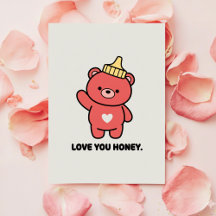 Liefdevolle Valentijnkaart voor Honey Sweet Cadeau