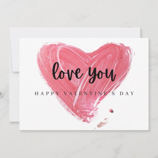 Liefdevolle Valentijnsdag Feestdagenkaart (Voorkant)