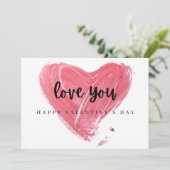 Liefdevolle Valentijnsdag Feestdagenkaart (Staand voorkant)