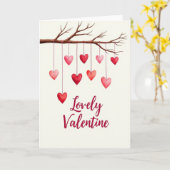 Liefdevolle Valentijnshartenkaart Kaart (Gele Bloem)