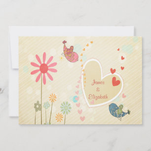 Liefdevolle Verlovingsfeest met Lieve Vogels Kaart