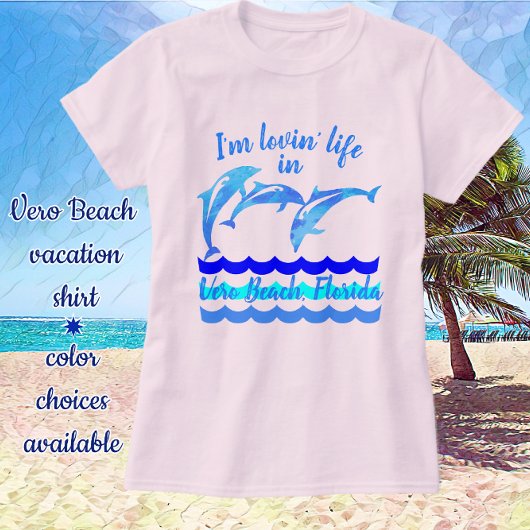 Liefdevolle Vero Beach Florida Jumping Dolphins T-shirt