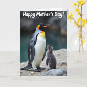 Liefdevolle Vogel Familie Dag Kaart (Gele Bloem)