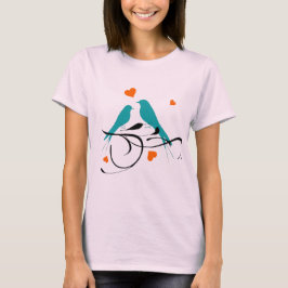 Liefdevolle vogels. t-shirt