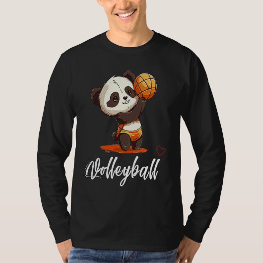 Liefdevolle Volleybal  Schattige Volleybal Baby Pa T-shirt (Voorkant)