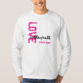 Liefdevolle Volleybal Street Style T-shirt (Voorkant)