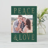 Liefdevolle Vredig Bewerkbare Kleuren Vakantie Fot Feestdagenkaart (Staand voorkant)